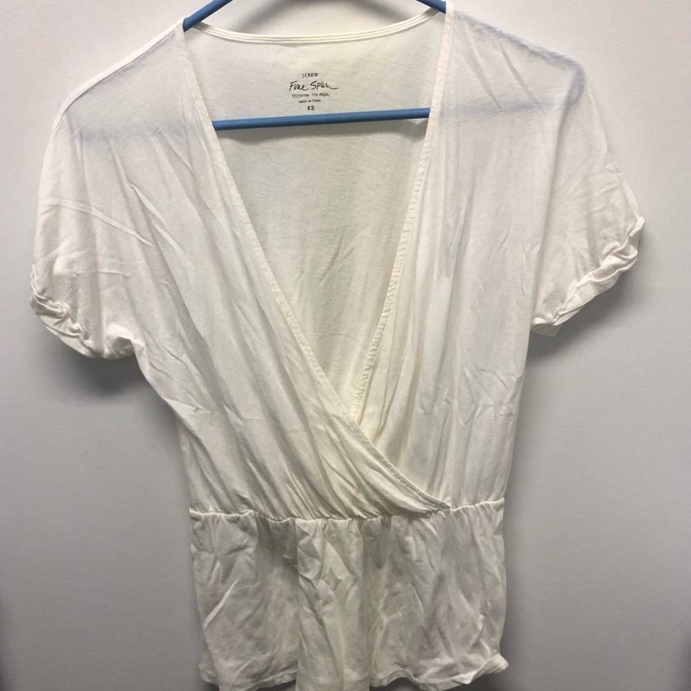J Crew peplum cotton top